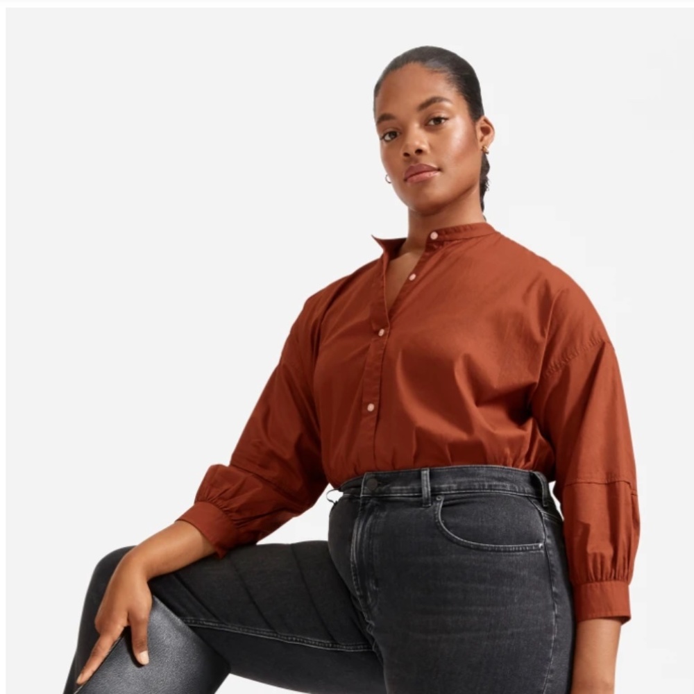 Everlane - The Collarless Air Shirt